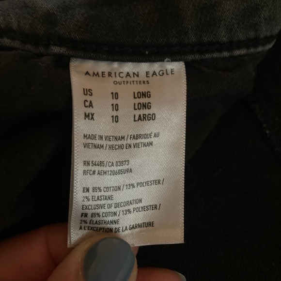 American Eagle Outfitters Jeans Size 10 LONG HI-Rise Jeggings - Picture 6 of 7